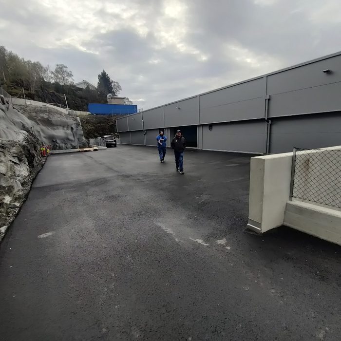 Kart over innkjøring til Bergen-anlegget